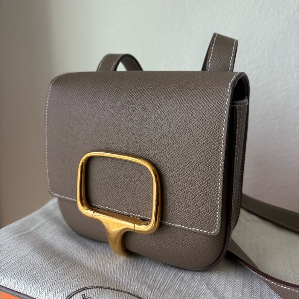 HERMES DELLA CAVALLERIA MINI BAG in EPSOM LEATHER with Gold HW - Picture 3 of 16